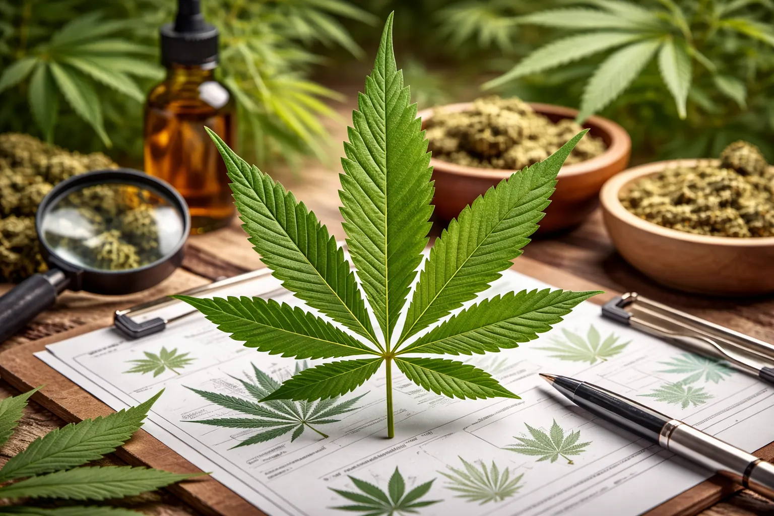 cannabis leaf guide